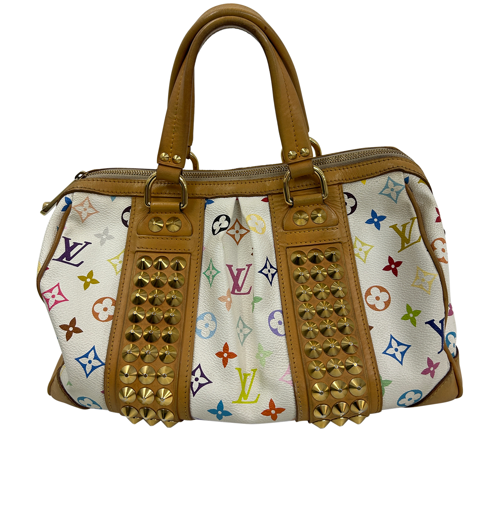Courthney, 890&euro;, Bolso, Blanco, Canvas - General, Vista trasera